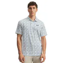 Under Armour Playoff 3.0 Printed men's polo, white