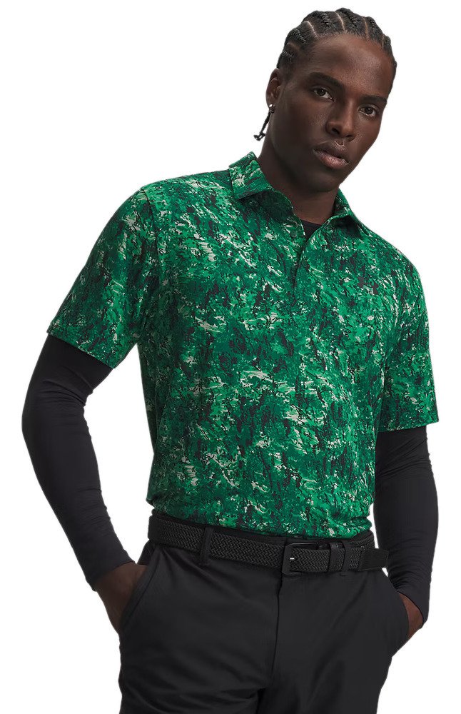 Under Armour Playoff 3.0 Printed men's polo, green