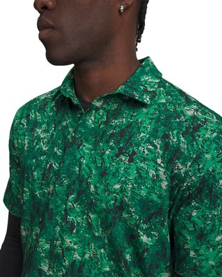 Under Armour Playoff 3.0 Printed men's polo, green