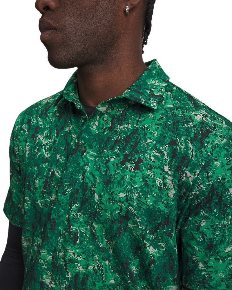 Under Armour Playoff 3.0 Printed men's polo, green