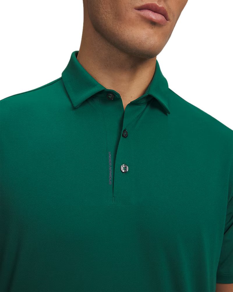 Under Armour ArmourDry men's polo, green/midnight navy