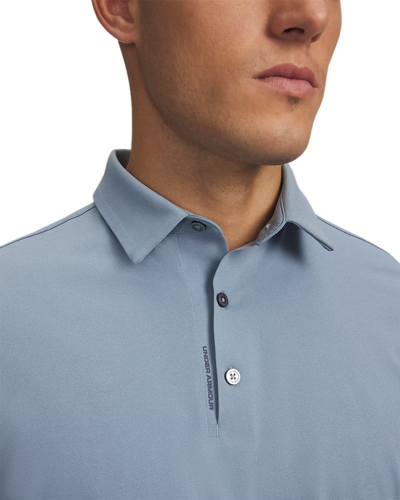 Under Armour ArmourDry men's polo, blue wind/midnight navy