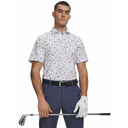 Under Armour ArmourDry Printed men's polo, white/blue wind/midnight navy