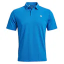 Under Armour Tee To Green Pique mens polo, aegean blue/white