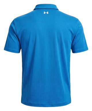 Under Armour Tee To Green Pique mens polo, aegean blue/white