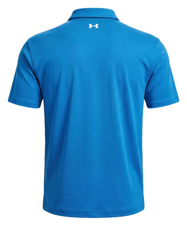 Under Armour Tee To Green Pique mens polo, aegean blue/white