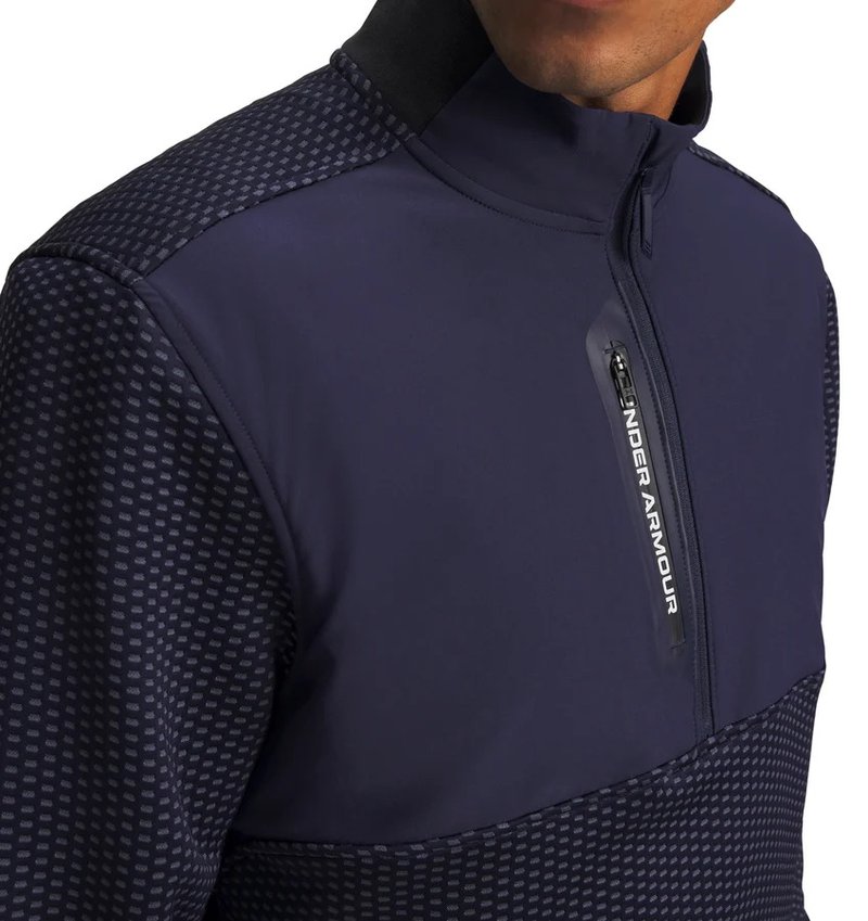 Under Armour Drive Pro Hybrid HZ men's jacket, midnight navy/white