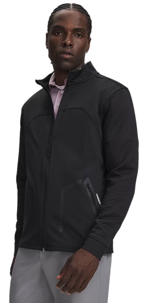 Under Armour Drive Pro Hybrid FZ men's sweatshirt, black/white
