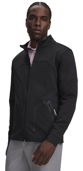 Under Armour Drive Pro Hybrid FZ men's sweatshirt, black/white