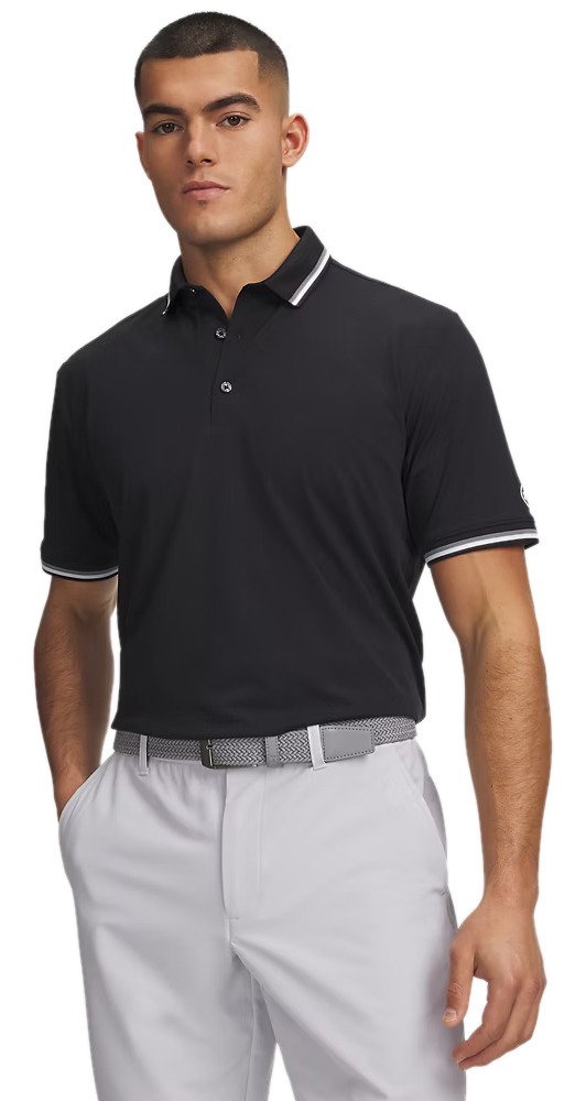 Under Armour ArmourDry Rib men's polo, black