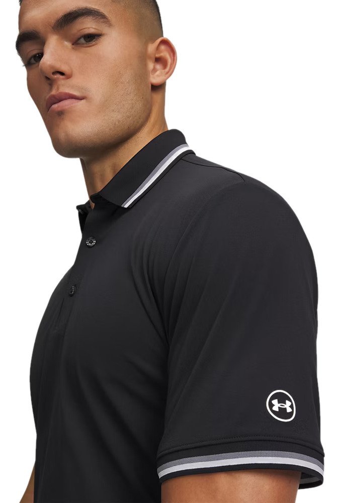 Under Armour ArmourDry Rib men's polo, black