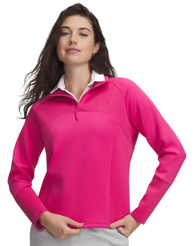 Under Armour UA Drive Midlayer 1/4 zip women's sweatshirt, pink