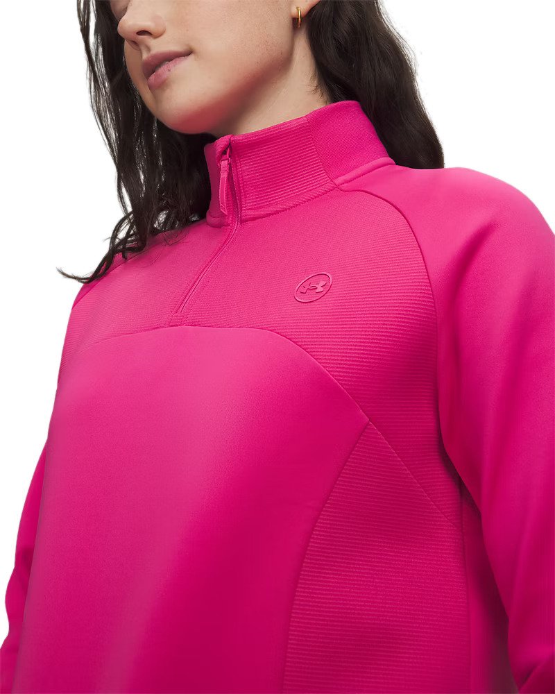 Under Armour UA Drive Midlayer 1/4 zip women's sweatshirt, pink