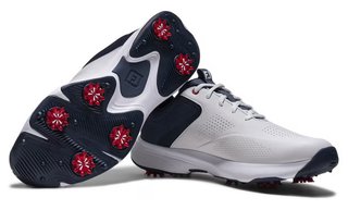 FootJoy Qualifier men's golf shoes, white/blue/red