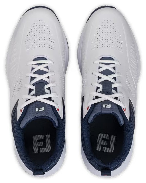 FootJoy Qualifier men's golf shoes, white/blue/red