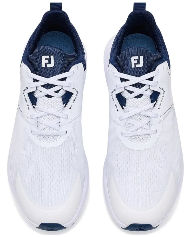 FootJoy Qmotion men's golf shoes, white/navy