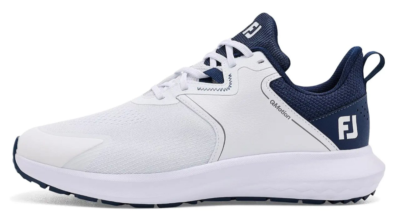 FootJoy Qmotion men's golf shoes, white/navy