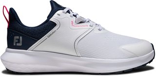 FootJoy Qmotion women's golf shoes, white/blue/pink