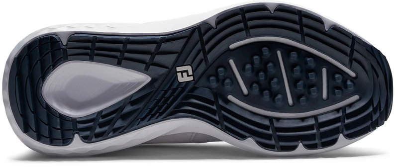FootJoy Qmotion women's golf shoes, white/blue/pink