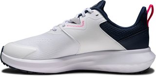 FootJoy Qmotion women's golf shoes, white/blue/pink
