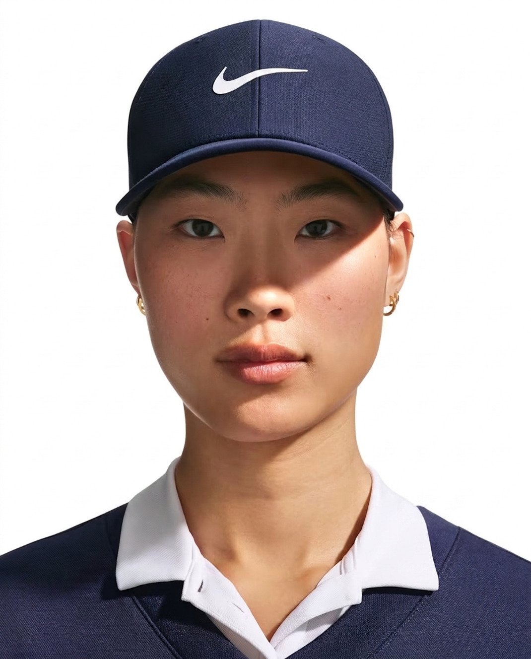 Nike Rise unisex golf cap, navy/white