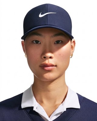 Nike Rise unisex golf cap, navy/white