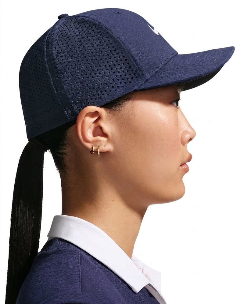 Nike Rise unisex golf cap, navy/white