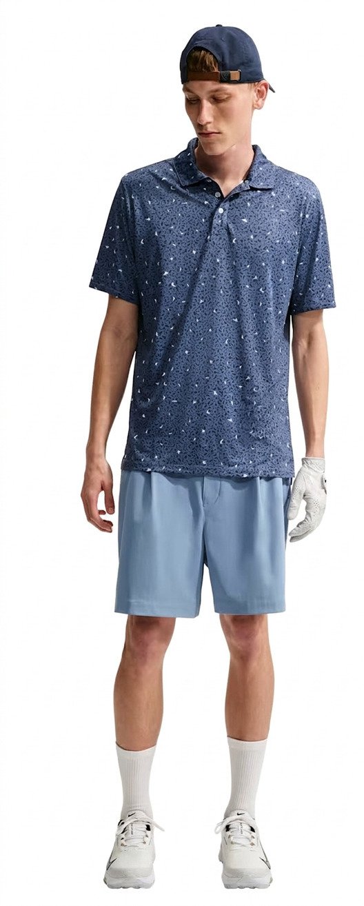 Nike Par men's polo, microprint birds