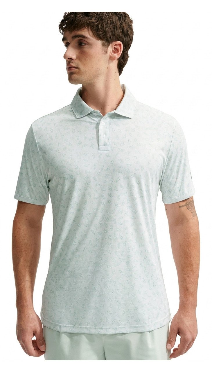 Nike Par Dri-FIT Grass Print men's polo, white
