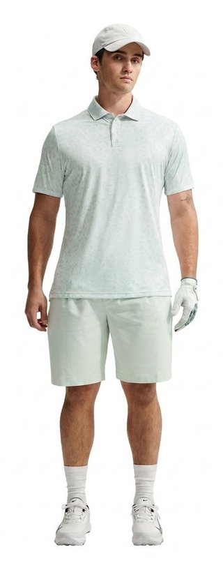 Nike Par Dri-FIT Grass Print men's polo, white