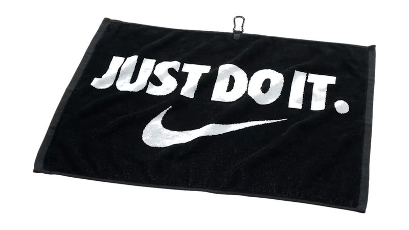 Nike Performance golf towel, black/white