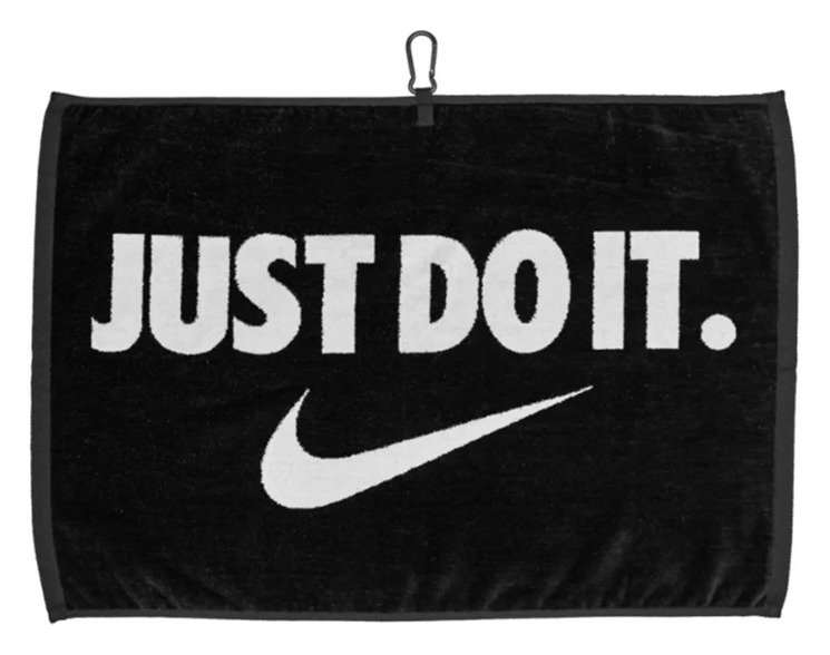 Nike Performance golf towel, black/white