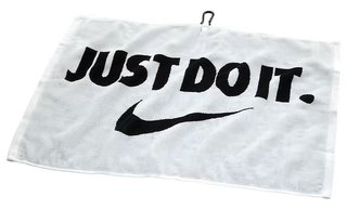 Nike Performance 2.0 golf towel, white/black