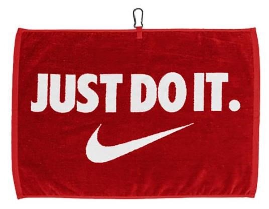 Nike Performance golf towel, red/white