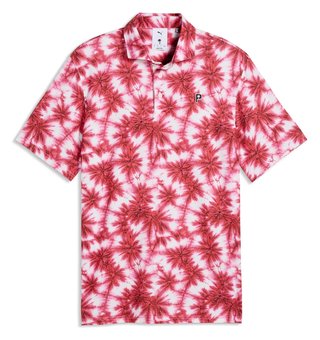 Puma X PTC Palm men's polo, puma white