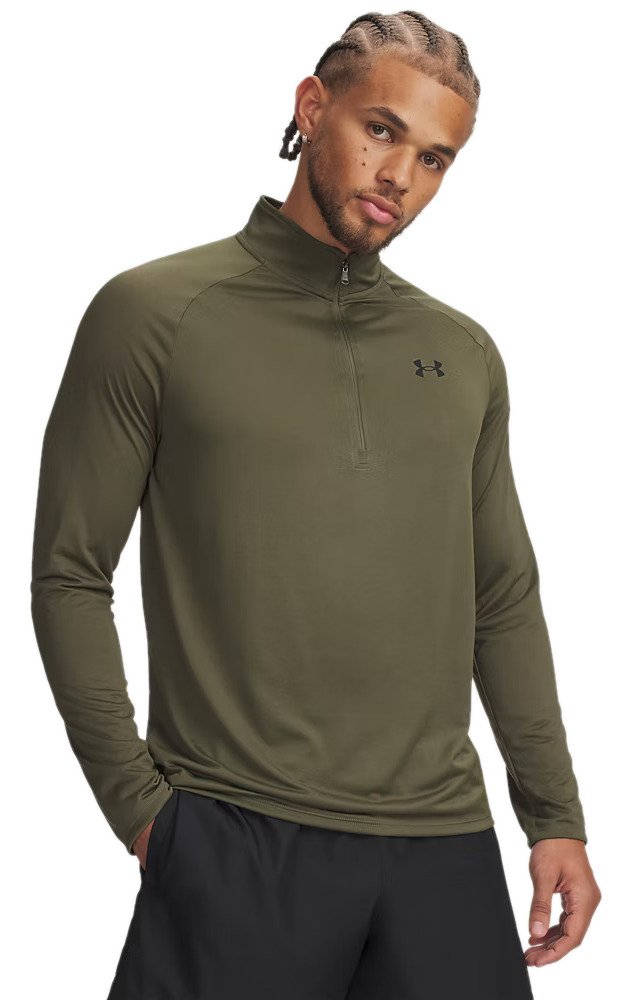 Under Armour Tech 2.0 1/2 Zip men's T-shirt, green