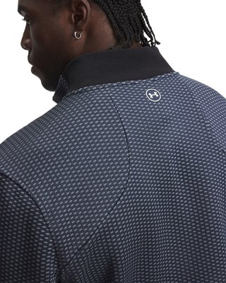 Under Armour Drive Pro Hybrid FZ men's sweatshirt, downpour grey/white