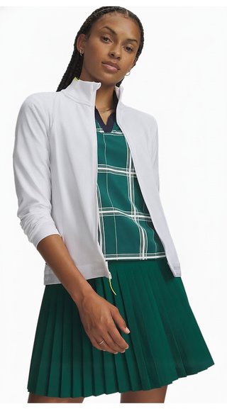 Under Armour Drive Lightweight ladies sweatshirt, white/green citrone