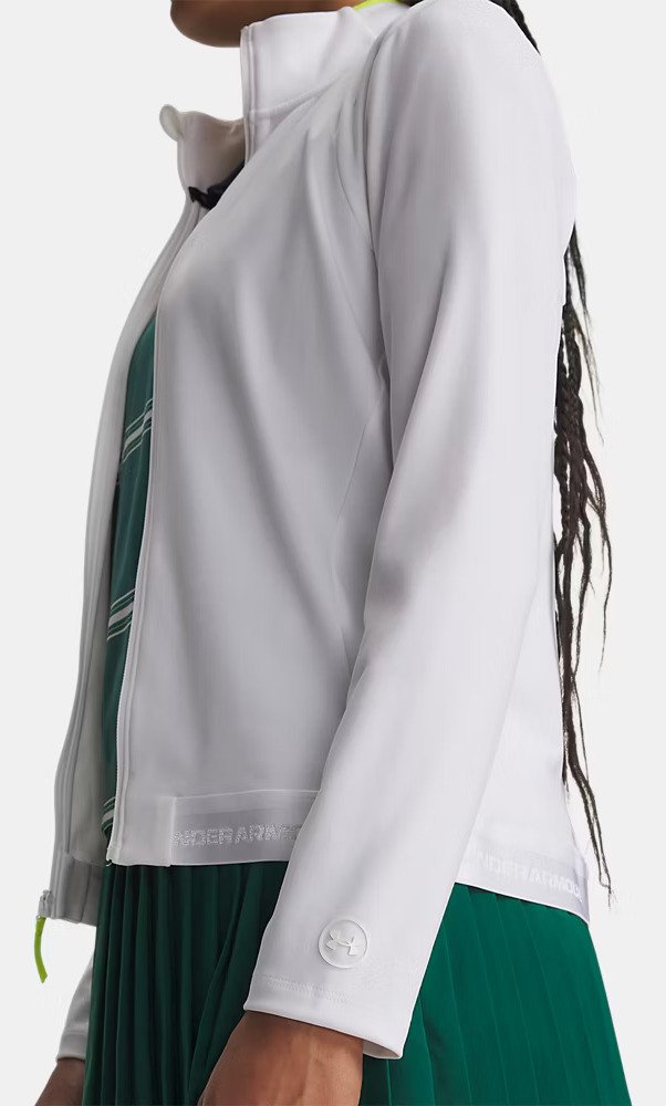 Under Armour Drive Lightweight ladies sweatshirt, white/green citrone