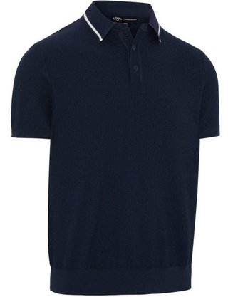 Callaway Textured sweater men's polo, peacoat