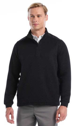 Callaway Chev Jacquard men's pullover, caviar