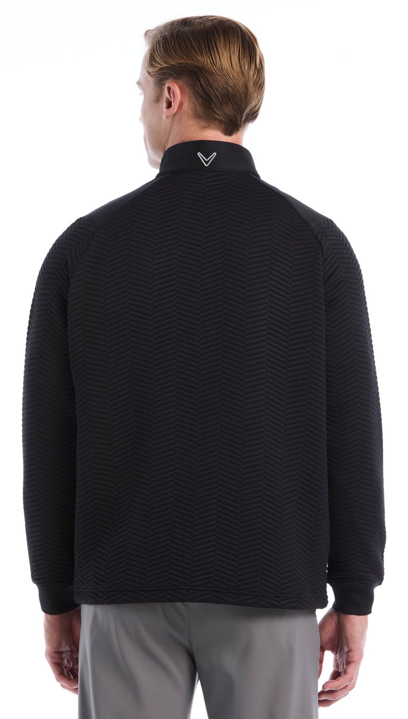 Callaway Chev Jacquard men's pullover, caviar