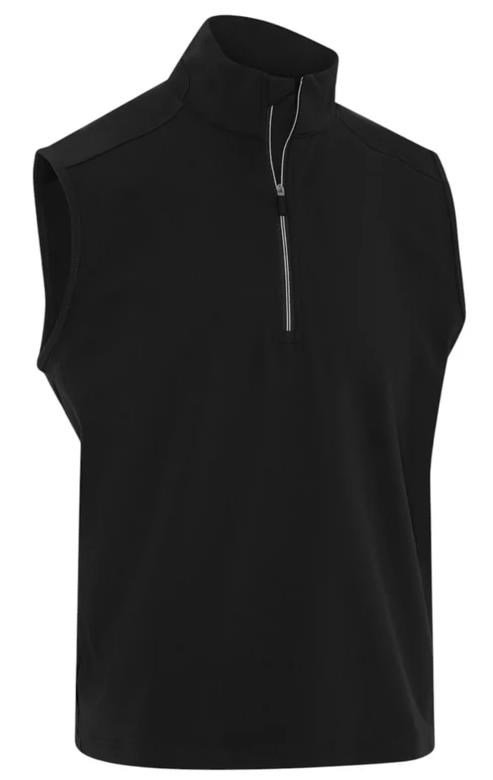 Callaway Lightweight 1/4-Zip mens vest, caviar