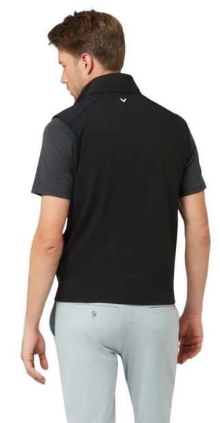 Callaway Lightweight 1/4-Zip mens vest, caviar