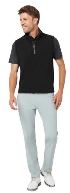 Callaway Lightweight 1/4-Zip mens vest, caviar