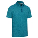Callaway Confetti Tee Print mens polo, blue coral
