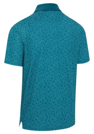 Callaway Confetti Tee Print mens polo, blue coral