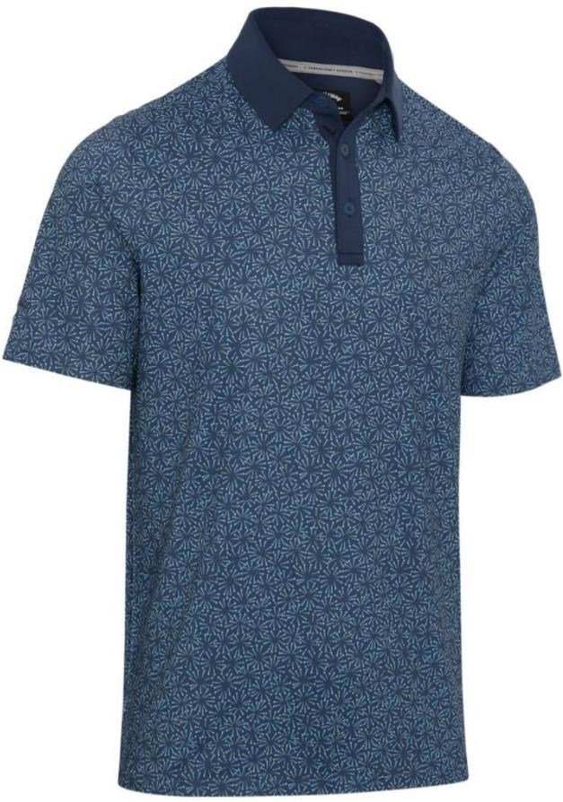 Callaway Confetti Tee Print men's polo, peacoat