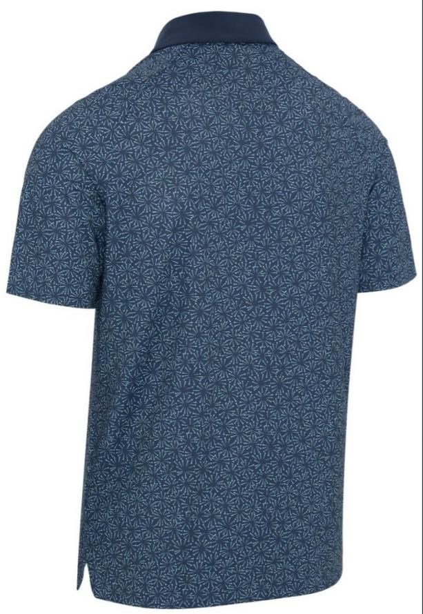 Callaway Confetti Tee Print men's polo, peacoat