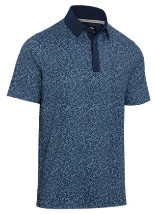 Callaway Confetti Tee Print men's polo, peacoat